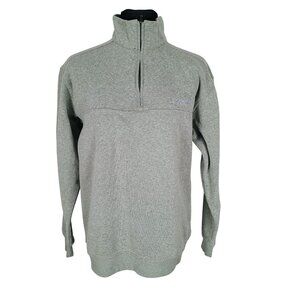 Columbia Sweatshirt Men's Medium Gray 3/4 Zip‎ Fleece Pullover